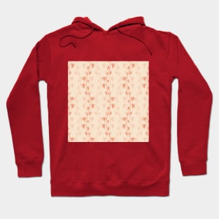 Bright Orange Ivy Branches Pattern Hoodie